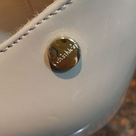 Calvin klein " "Loretta"Elegant Cream Peep-Toe Heels..Size 6.5 - Picture 3 of 6